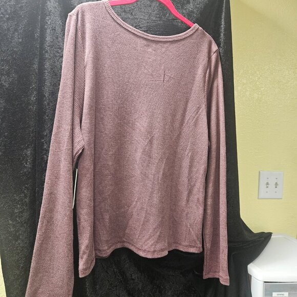 Pink Republic 2X Maroon Paris Long Sleeve Shirt - Picture 5 of 5